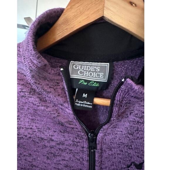 Guides Choice Alaskan Gear Women’s Fleece Vest Purple Full Zip Outdoor Warm - Picture 4 of 5